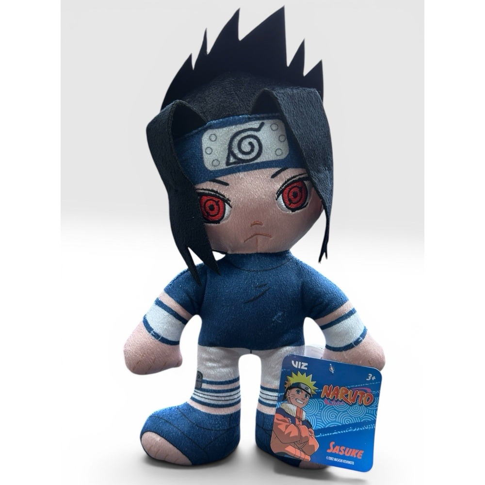 Naruto Sasuke Plush Toy 9 Inch – Just Play Anime Collectible for Kids Ages 3 Up